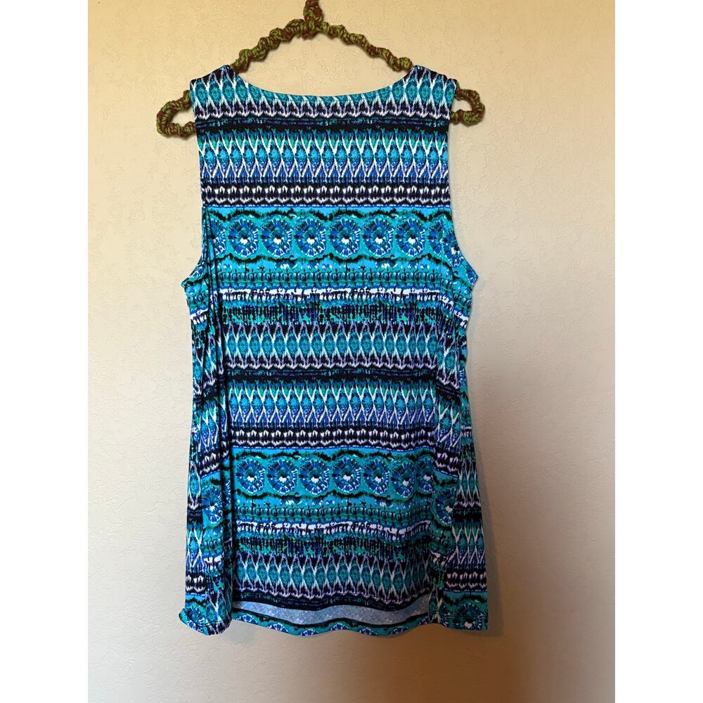 Cato Women's Sleeveless Blue blouse/ tunic - Picture 2 of 2